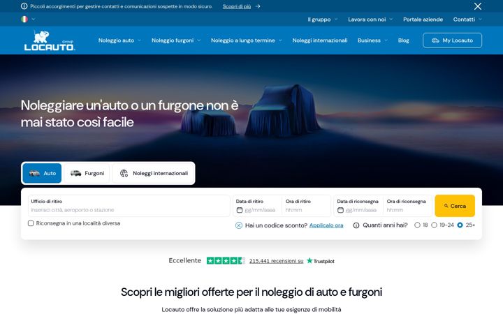 Captura de ecrã de locautorent.com