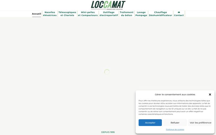 Screenshot of loccamat.fr