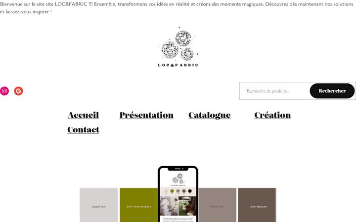 Screenshot of locetfabric.fr