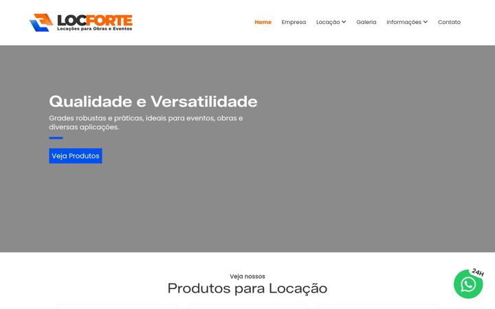 Screenshot of locforte.com.br