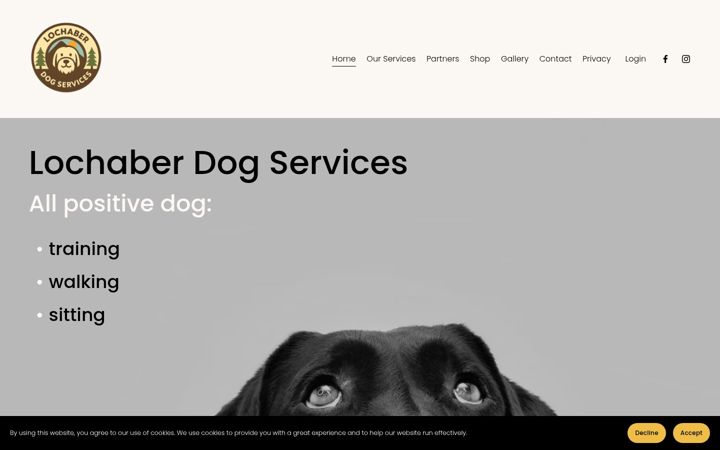 Screenshot of lochaberdog.com