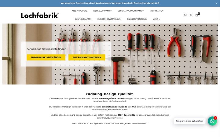 Screenshot of lochfabrik.de