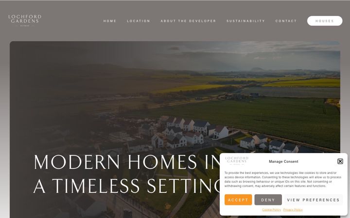 Screenshot of lochfordgardens.co.uk