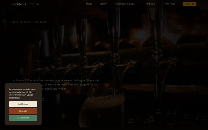 Screenshot di lochnesspub.se