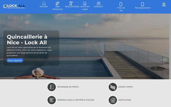 Screenshot of lock-all.fr