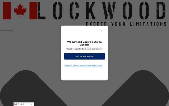 Screenshot of lock-wood.ca