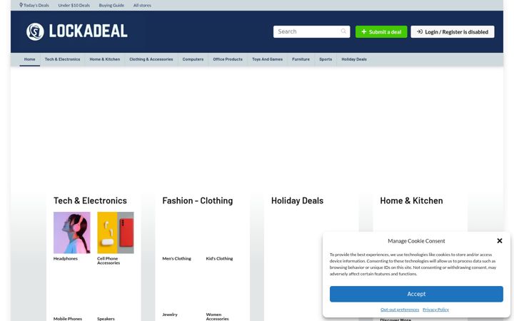 Screenshot of lockadeal.com
