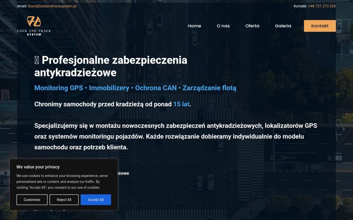 Screenshot of lockandtracksystem.pl
