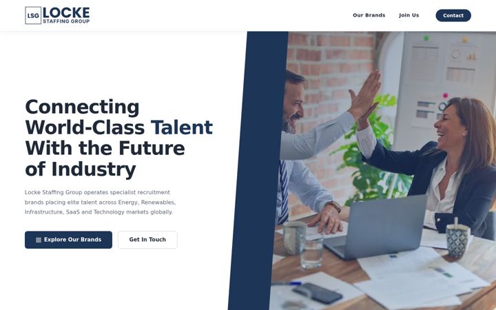 Screenshot von locke-staffing.com