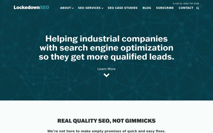 Screenshot of lockedownseo.com