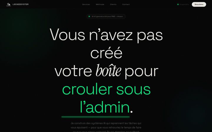 Screenshot of lockedsystem.com