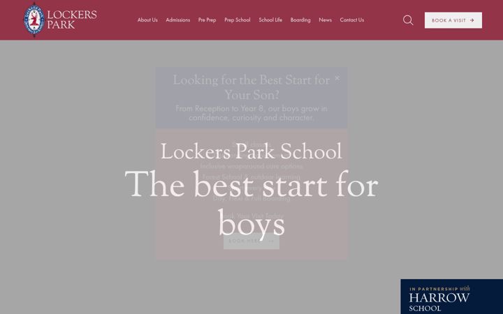 Screenshot of lockerspark.co.uk