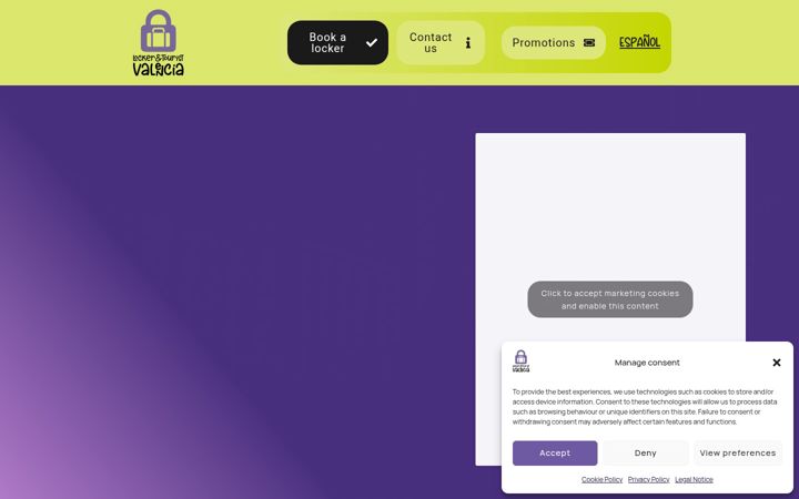 Screenshot of lockertouristvalencia.com