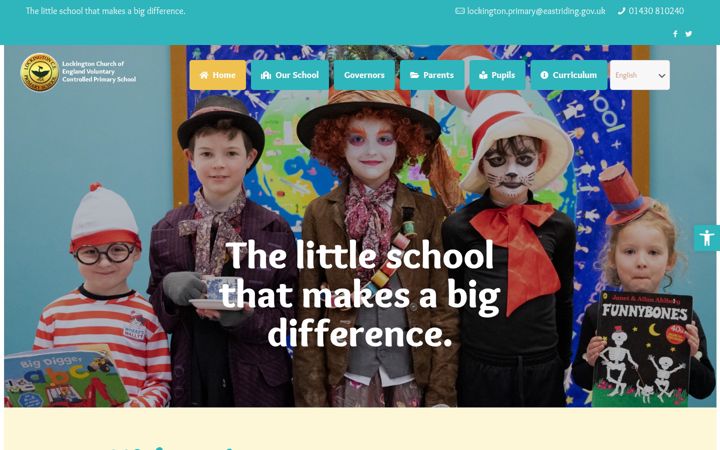 Screenshot of lockingtonprimary.co.uk