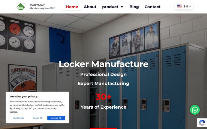 Screenshot of locknlocker.com