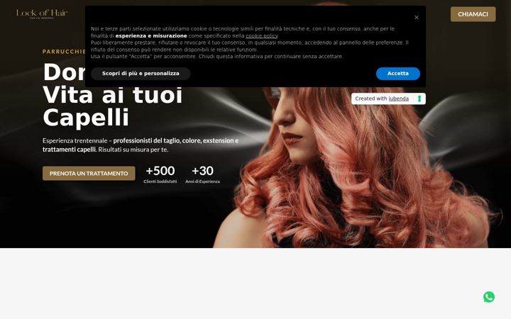 Screenshot of lockofhairdienrica.it