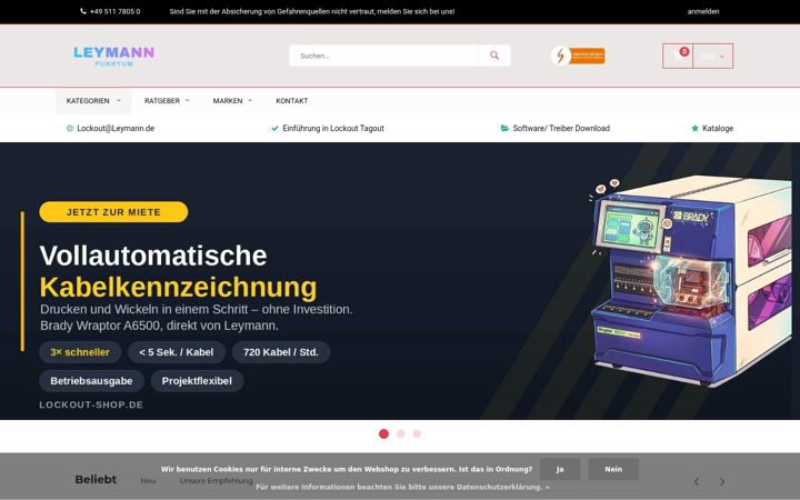Screenshot of lockout-shop.de