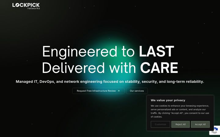 Screenshot of lockpicknetworks.com