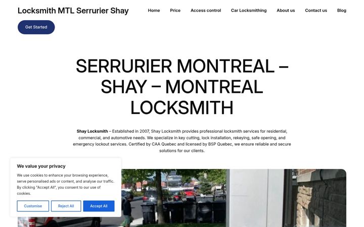 Screenshot of locksmith-mtl.com