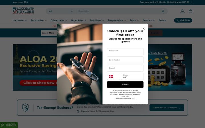 Képernyőkép: locksmithkeyless.com