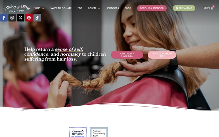 Ekrano kopija locksoflove.org