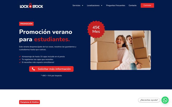 Screenshot of lockstock.es