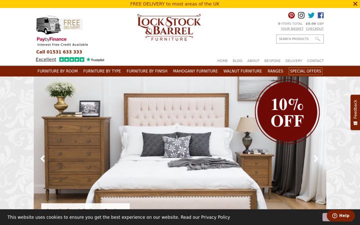 Screenshot of lockstockandbarrel-uk.com