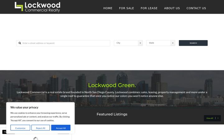 Screenshot of lockwoodcommercial.com
