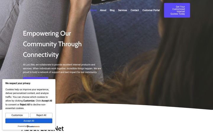 Screenshot of locl.net