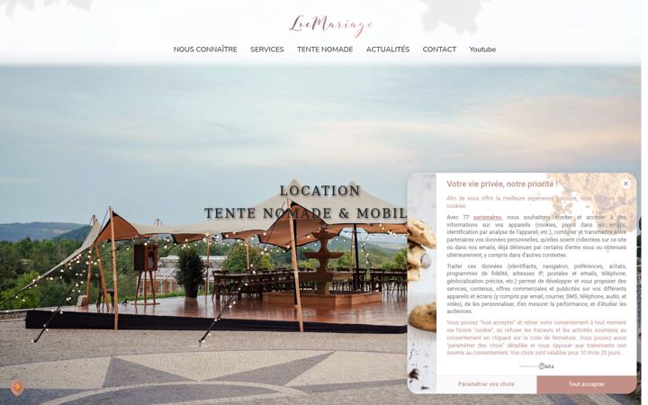 Screenshot of locmariage.fr