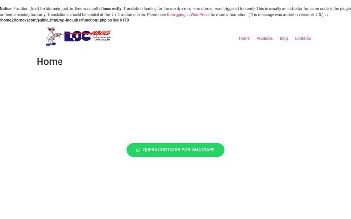 Screenshot of locnova.com.br