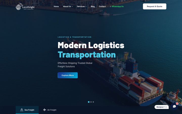 Screenshot of locofreight.net