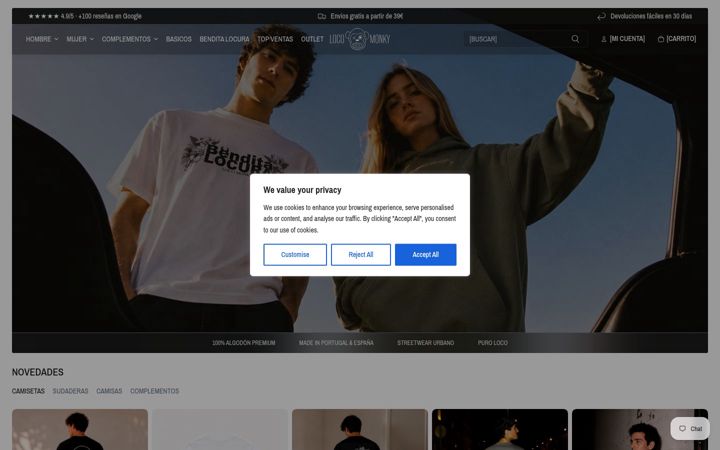 Screenshot of locomonky.com