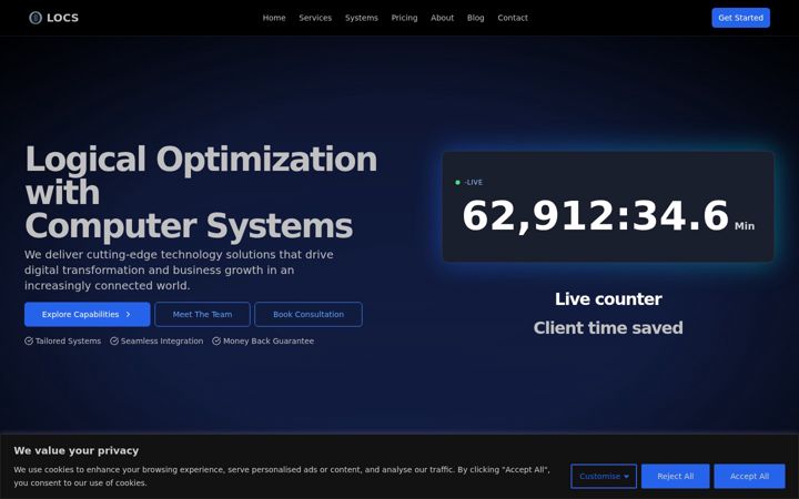 Screenshot of locsautomation.com