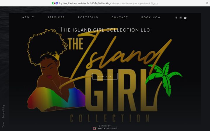 Screenshot of locsbytheislandgirlc.com