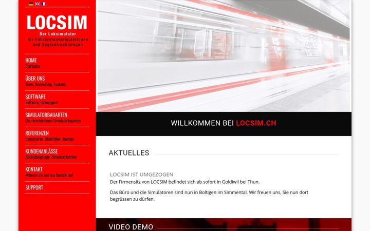 Screenshot of locsim.ch