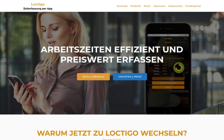Screenshot of loctigo.de