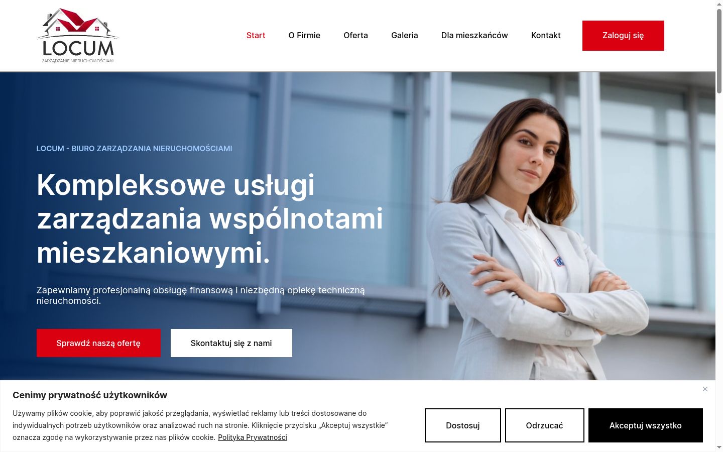 Képernyőkép a bármilyen interakció előtt megjelenő hozzájárulási bannerről