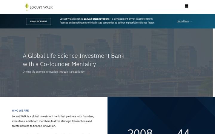 Screenshot of locustwalk.com