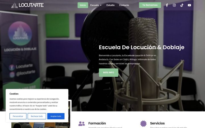 Screenshot of locutarte.com