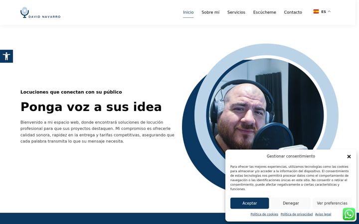 Screenshot of locutordavidnavarro.com