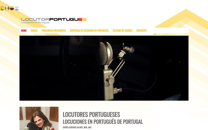 Screenshot of locutorportugues.es