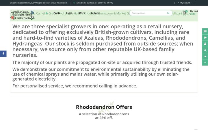 Screenshot of loder-plants.co.uk