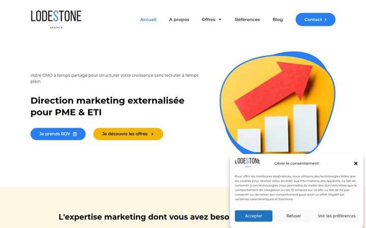 Screenshot of lodestoneagency.com