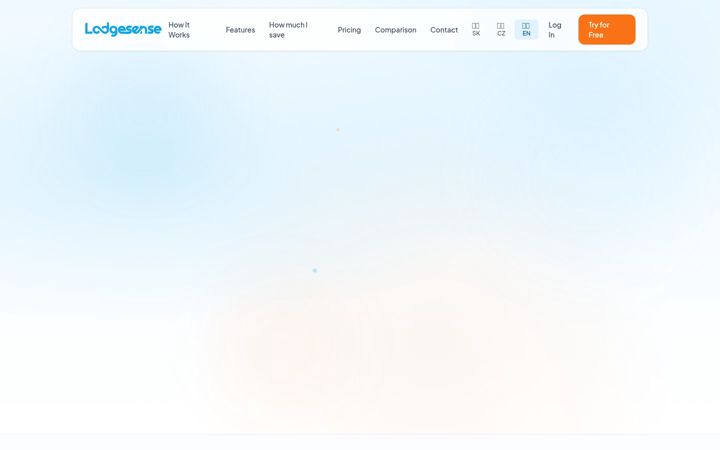 Screenshot of lodgesense.com