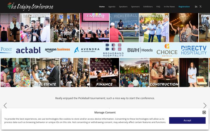 Screenshot of lodgingconference.com