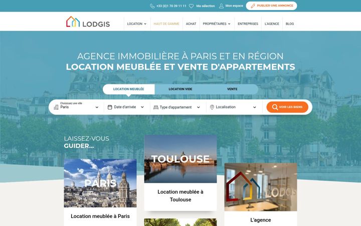 Screenshot of lodgis.com