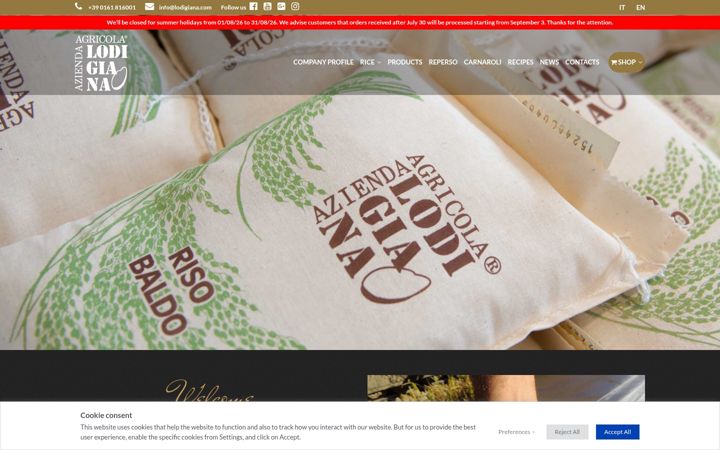 Screenshot of lodigiana.com