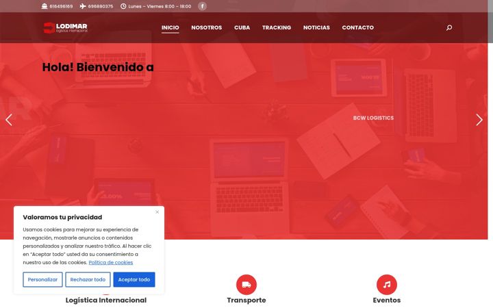 Screenshot of lodimar.net
