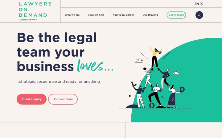 Screenshot of lodlaw.com